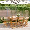 vidaXL Garden Chair Set of 8 Beige
