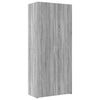vidaXL Storage Cabinet Grey Sonoma 31.5x16.7x88.6" Engineered Wood