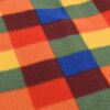 vidaXL Picnic Blanket Foldable Multicolor Plaid 78.7"x78.7" Velvet