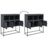 vidaXL Sideboard Anthracite Cold-rolled Steel 39.4x15.4x42.1 in