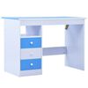 vidaXL Child Desk Blue and white Engineered wood Medium