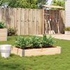vidaXL Garden Planter Foldable Planter Rectangular Rustic Stackable
