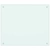 vidaXL Kitchen Backsplashes 2 pcs White 27.6"x23.6" Tempered Glass