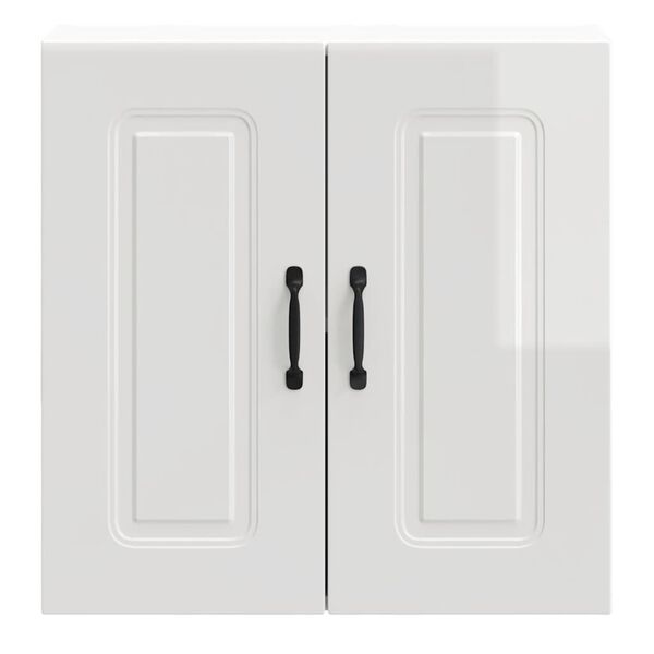 vidaXL Kitchen Wall Cabinet High gloss white Engineered wood