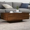 vidaXL Coffee Table Brown oak Engineered wood 33.5 x 21.7 x 12.2 in