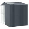 vidaXL Bird Cage Anthracite 84.65 x 122.05 x 97.24 in Galvanised Steel