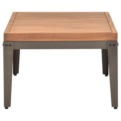vidaXL Garden Coffee Table 43.3"x21.7"x14.1" Solid Acacia Wood