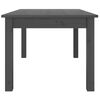vidaXL Coffee Table Grey Solid pine wood Medium Durable Coffee Table