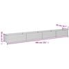 vidaXL Garden Raised Bed Normal metal color Corten steel Large