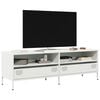 vidaXL TV Cabinet White Cold-rolled steel Medium Adjustable Feet