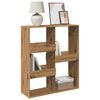 vidaXL Room Divider Artisian Oak Engineered Wood Large Bookshelf