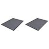 vidaXL Doormat Set of 2 Grey Polyester 35.4 x 23.6 in Rollable