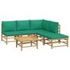 vidaXL Garden Lounge Set Natural Bamboo Large Modular
