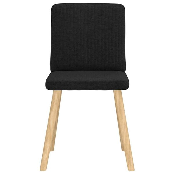 vidaXL Dining Chair Set of 4 Black