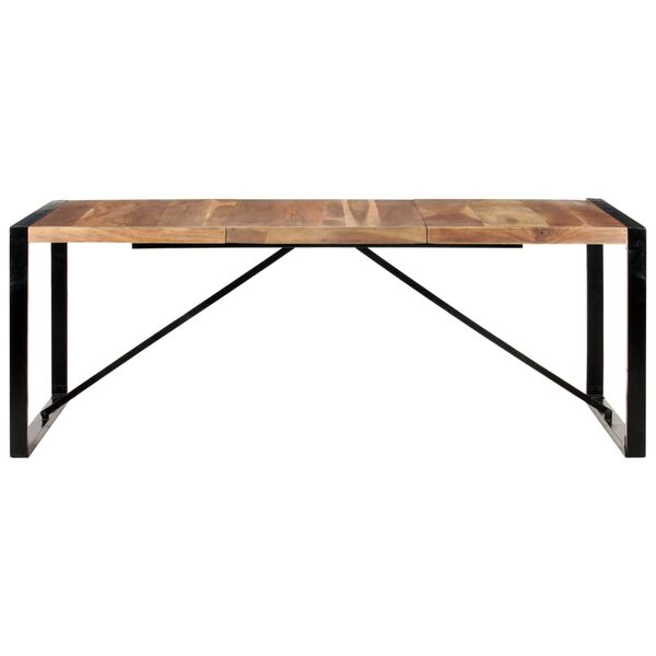vidaXL Dining Table Brown and Black