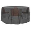 vidaXL Garden Furniture Cover Black Polyethylene, Aluminum