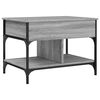 vidaXL Coffee Table Gray Sonoma Engineered Wood and Metal