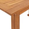 vidaXL Balcony Table Brown Solid Acacia Wood Medium Foldable