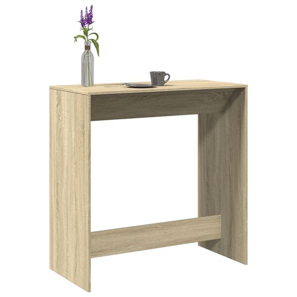 vidaXL Bar Table Sonoma Oak Engineered Wood Tall Bar Table Rectangular