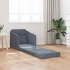 vidaXL Sofa Bed Dark Grey 25.59 x 31.50 x 32.68 in Velvet