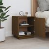 vidaXL Bedside Cabinet Honey Brown Solid Pinewood Compact Rectangular