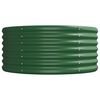 vidaXL Garden Raised Bed Green Powder-coated steel
