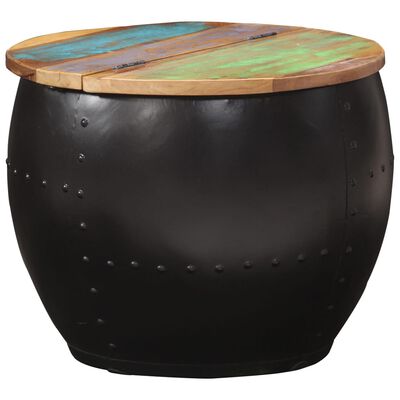 vidaXL Coffee Table 20.9"x16.9" Solid Reclaimed Wood