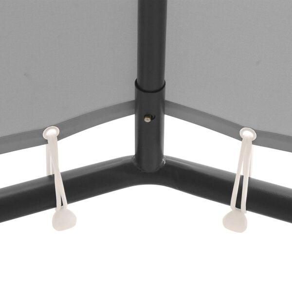 vidaXL Gazebo Anthracite Powder-coated steel 13.1 x 13.1 ft