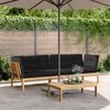 vidaXL Pallet Corner Sofa Natural Wood Acacia Wood Medium Modular