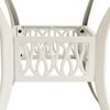 vidaXL Garden Table White Cast aluminum Medium Durable Garden Table