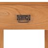 vidaXL Beside Cabinet Natural Teak Solid Teak Wood 13.8x13.8x19.7 in