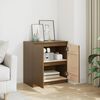vidaXL Side Cabinet Honey Brown Solid Pinewood Compact Side Cabinet