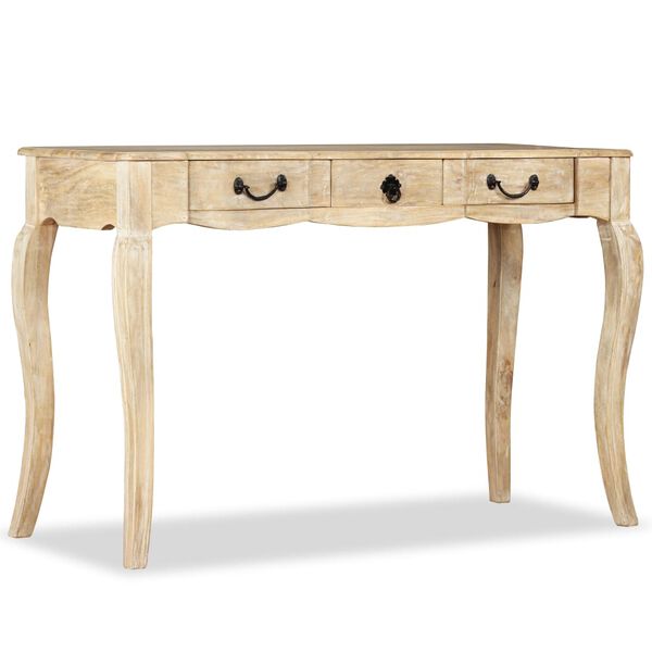 vidaXL Console Table Whitewashed mango wood Solid mango wood Large