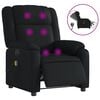 vidaXL Electric Massage Recliner Chair Black