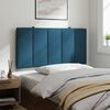 vidaXL Headboard Cushion Blue Velvet, Foam 39.4 in width Wall Mounting