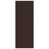 vidaXL Doormat Brown Polypropylene and PVC 45.3 in x 118.1 in Non-slip