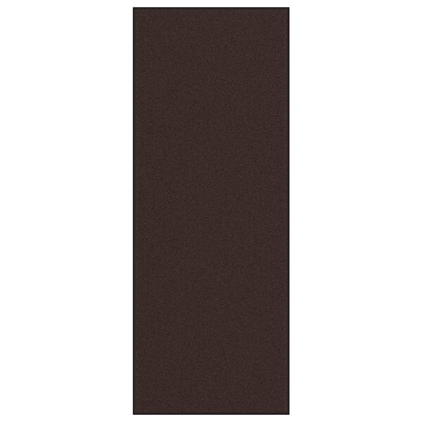 vidaXL Doormat Brown Polypropylene and PVC 45.3 in x 118.1 in Non-slip