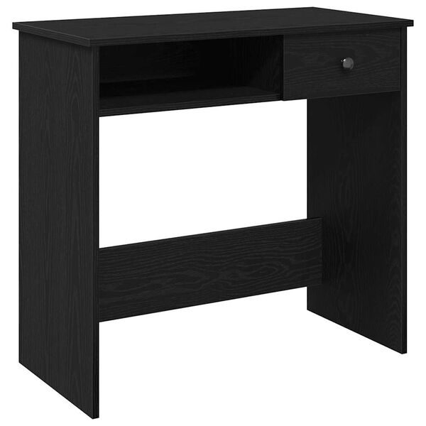 vidaXL Desk Black Engineered wood 31.5 in x 15.7 in x 29.5 in Desk