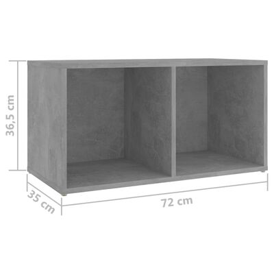 vidaXL TV Cabinets 4 pcs Concrete Gray 28.3"x13.8"x14.4" Engineered Wood
