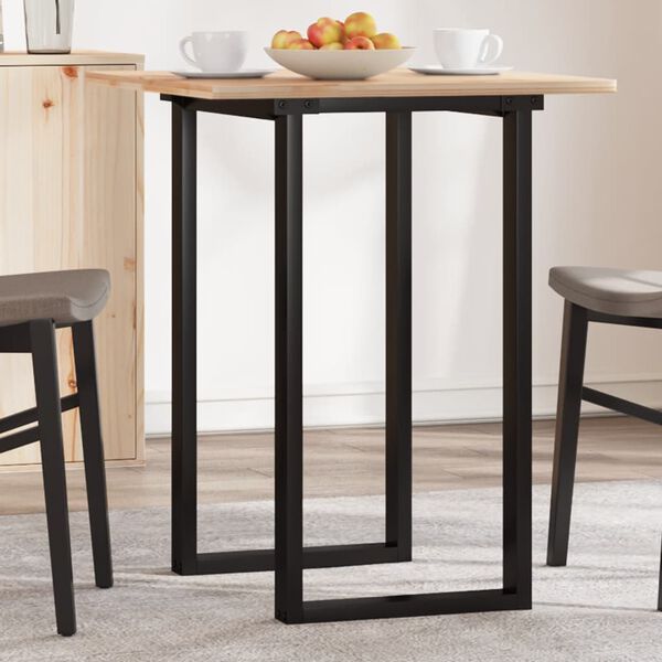 vidaXL Dining Table Legs O-Frame 15.7"x15.7"x28.7" Steel