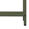 vidaXL Firewood Rack Olive Green 23.6x9.8x23.6" Cold-rolled steel