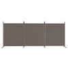 vidaXL 3-Panel Room Divider Anthracite 206.7"x70.9" Fabric