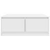 vidaXL Coffee Table White Engineered wood 39.4in x 39.4in x 15.7in