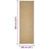 vidaXL Sisal Rug Natural 100% sisal 39.4 x 118.1 in Sisal Rug