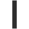 vidaXL Bookcase Black Engineered wood Medium Bookcase Rectangular