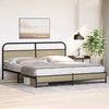 vidaXL Bed Frame Sonoma Oak Steel Super King Bed Frame Rectangular