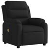 vidaXL Massage Recliner Chair Black Polyester, metal, plywood Medium