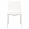 vidaXL Garden Chair Set of 2 White Polypropylene Medium Stackable