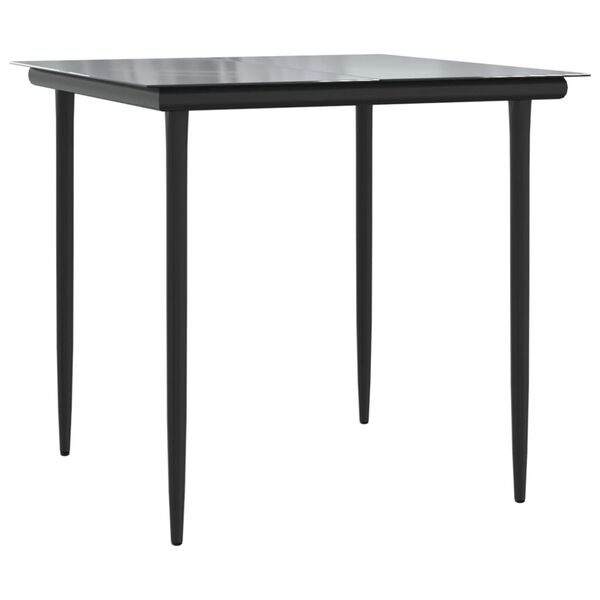 vidaXL Garden Dining Set Black, Anthracite