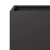 vidaXL Garden Planter Black Steel Medium Durable Garden Planter